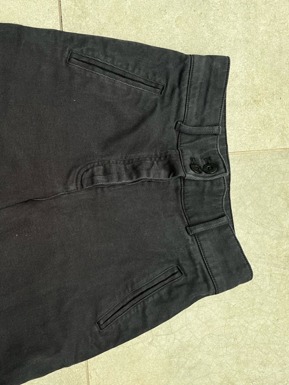 Aritzia Wilfred size 2 XS Black Cargo High-Waist Pants Cotton jeans - Picture 5 of 8